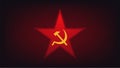 Communist star. Red socialist star