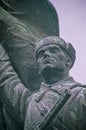 Communist statue in the Memento Park, in Budapest Royalty Free Stock Photo