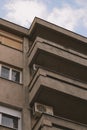 Communistic housing bloc building in Serbia