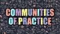 Communities of Practice in Multicolor. Doodle Design.