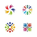 Community, adoption, care, teamwork logo design