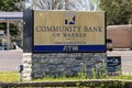 Community Bank of Warren Sign