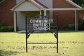 Community Baptist Church Yard Sign, Millington, TN