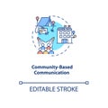 Community-based communication concept icon