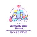 Community based services concept icon