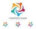 Community care Logo template vector icon