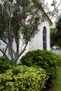 Community Catholic Church Arched Windows Courtyard