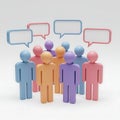 community chat bubbles Royalty Free Stock Photo