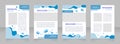 Community college admission blank brochure layout design