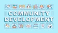 Community development word concepts banner