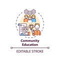 Community education concept icon