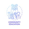 Community education concept icon