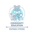 Community education concept icon