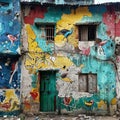 Community efforts to beautify a slum,generative ai