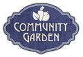 Community Garden Sign Vintage English