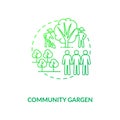 Community gargen concept icon