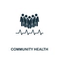 Community Health icon. Creative element design from icons collection. Pixel perfect Community Health icon for web design, apps, Royalty Free Stock Photo