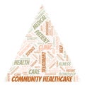 Community Healthcare word cloud Royalty Free Stock Photo