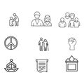 Community icon set Royalty Free Stock Photo