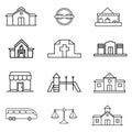 Community icon set Royalty Free Stock Photo