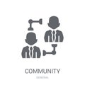 community icon. Trendy community logo concept on white background from General collection Royalty Free Stock Photo