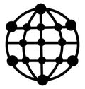 Community Isolated Vector Icon that can be easily modified or edit