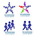 Community logo. Teamwork logo. Social logo. Partnership logo. Communication logo