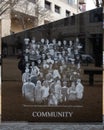 Community panel of the Gold Star Families Memorial Monument at the City of McKinney Collin County Veterans Memorial.