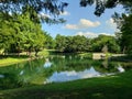 Community park in city Plano TX USA