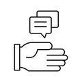 Community satisfaction Vector icon which can easily modify or edit