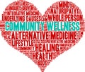 Community Wellness Word Cloud Royalty Free Stock Photo