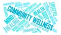 Community Wellness Word Cloud Royalty Free Stock Photo