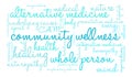 Community Wellness Word Cloud Royalty Free Stock Photo