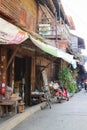 Community, wooden houses, row houses, old buildings, vintage, vintage, asian