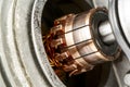 Commutator shown up close Royalty Free Stock Photo