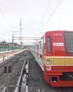 The commuter line in Jakarta Indonesia Royalty Free Stock Photo