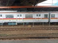 Commuter line at Tanah Abang Station Royalty Free Stock Photo