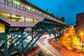 Commuter rail hub station, in Harlem, NYC Royalty Free Stock Photo