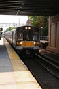 Commuter Train in Motion Royalty Free Stock Photo