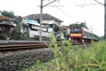 Commuter trains are one of the modes of mass transportation in Jakarta