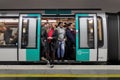 Commuters of the Paris metro