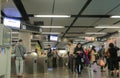 Commuters subway station Hong Kong