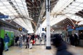 Commuters traveling to work in Paddington Station, London, England Royalty Free Stock Photo