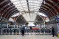 Commuters traveling to work in Paddington Station, London, England Royalty Free Stock Photo