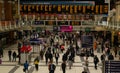 Commuters using the busy London Liverpool Street Station