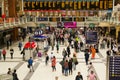 Commuters using the busy London Liverpool Street Station