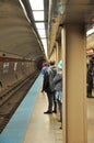 Commuters Waiting for Train