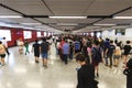 Commuters waiting for a train in the MTR Wan Chai in Hong KongCommuters waiting for a train in the MTR Wan Chai in Hong Kong