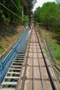 Como Brunate funicular railway in Italy.