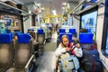 Inside Italian regional train